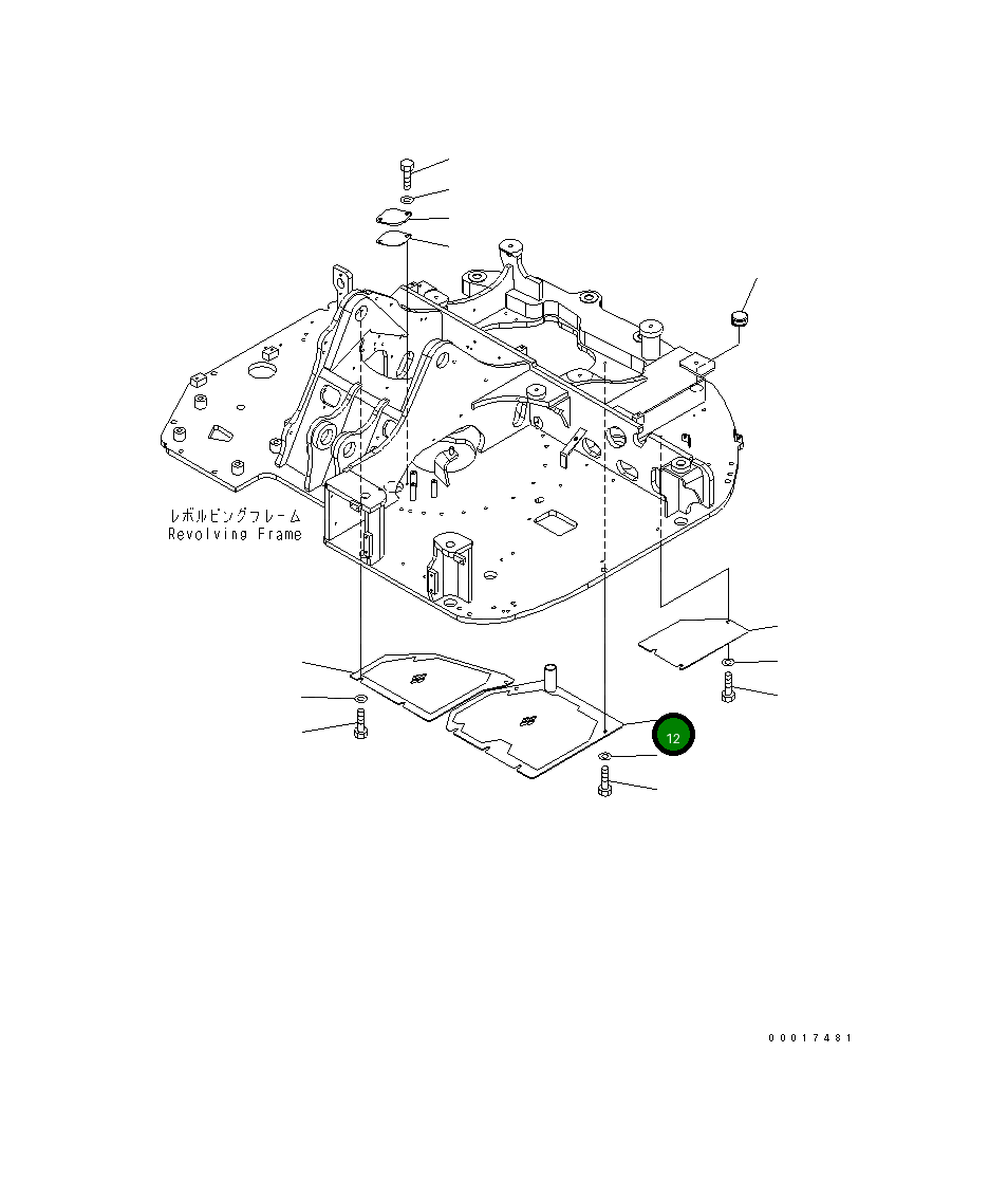 Крышка 21W-46-41821NK Komatsu