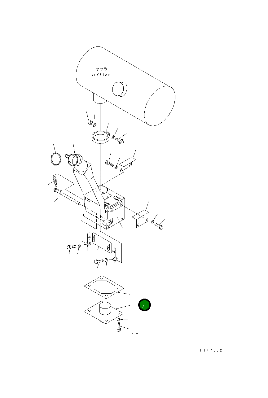 Крышка 21J-01-11680 Komatsu