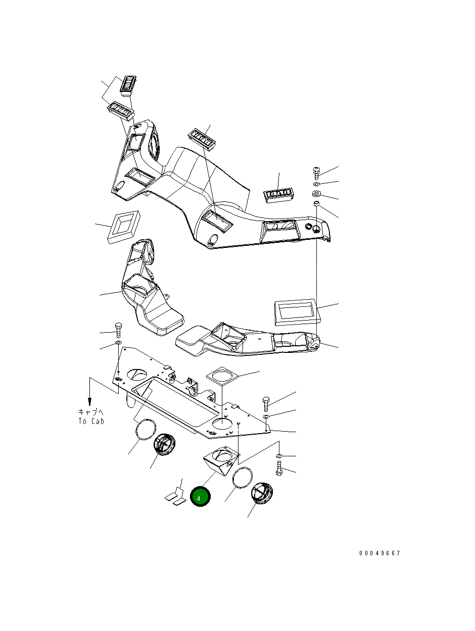 Крышка 423-925-4412 Komatsu