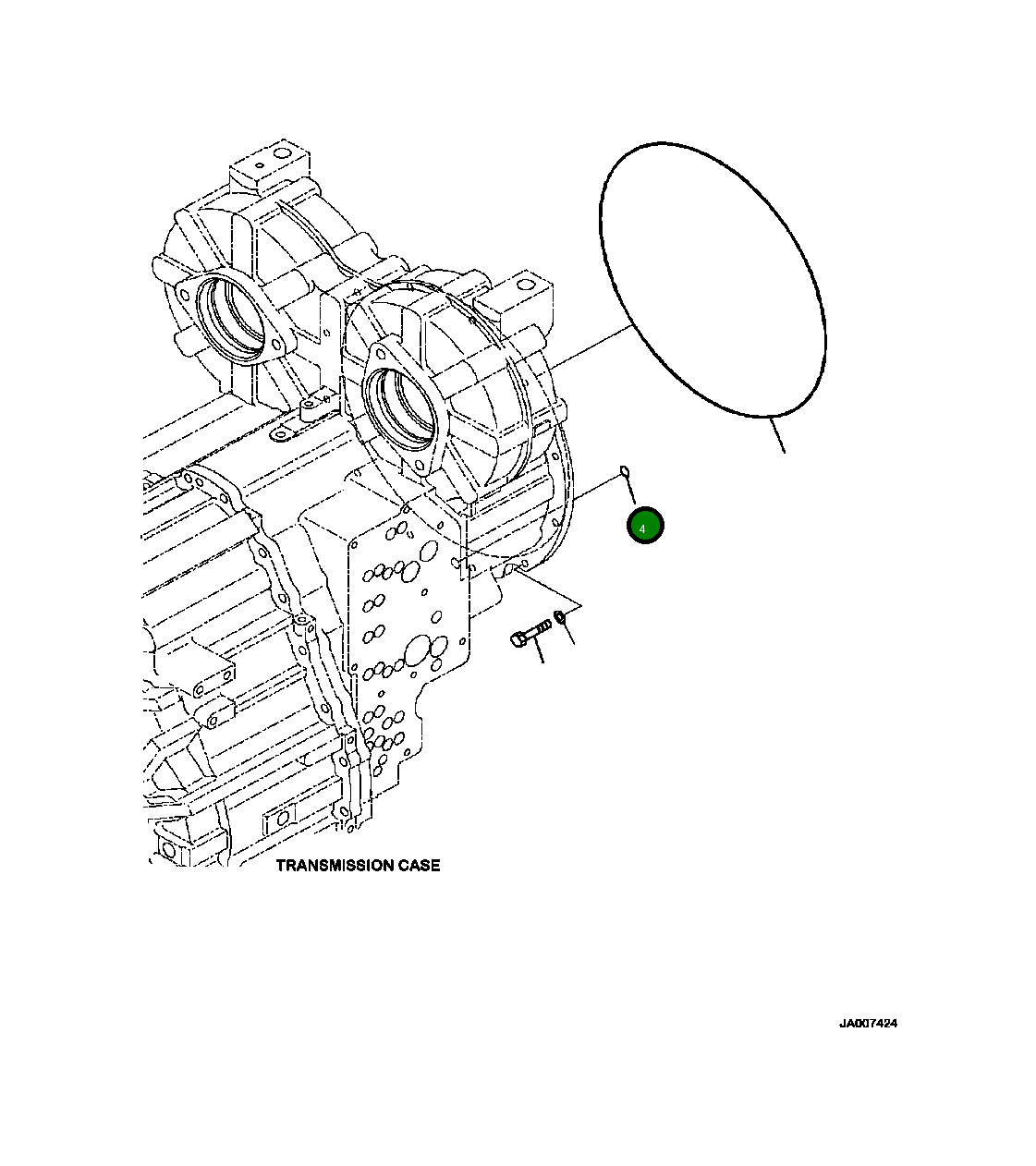 Кольцо уплотнительное (O-Ring) 07000-A2012 Komatsu