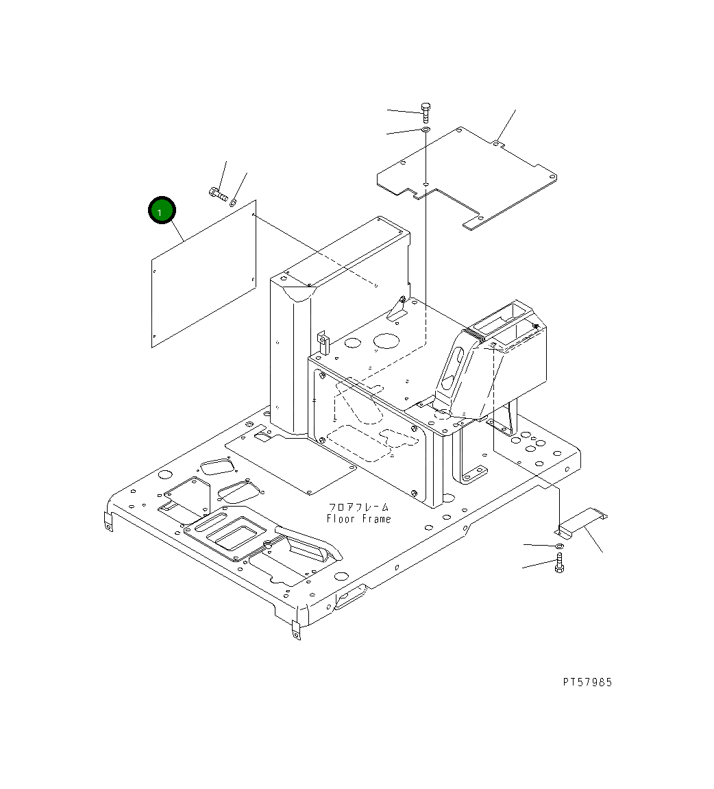 Крышка 23D-809-3720  Komatsu