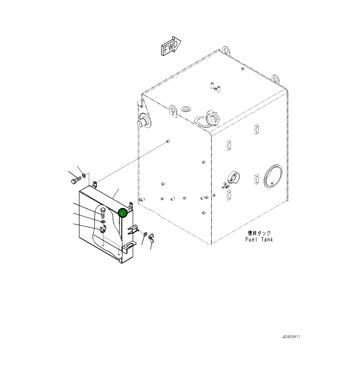 Крышка 561-98-86120 Komatsu
