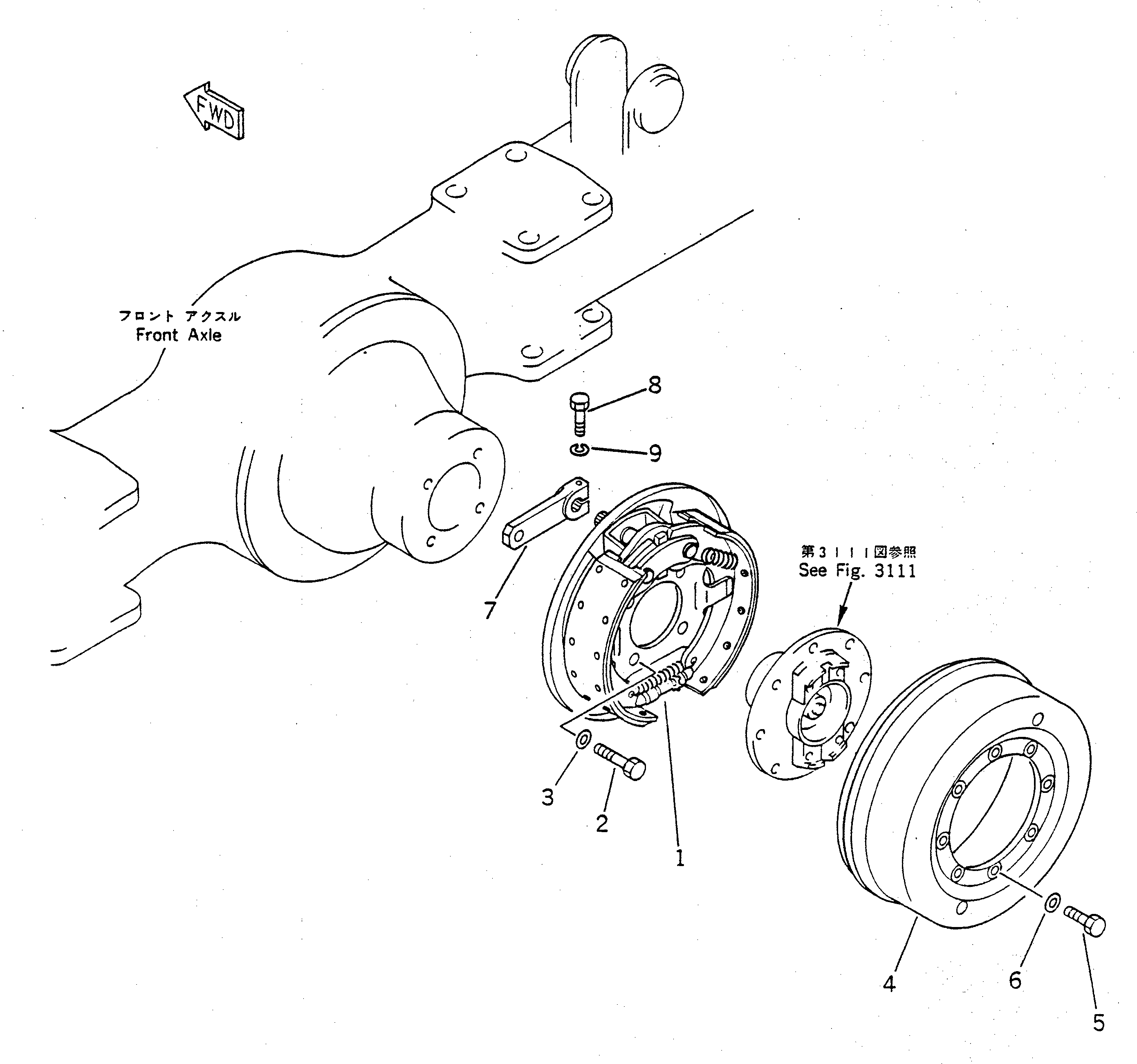 Болт 23S-22-14450  Komatsu