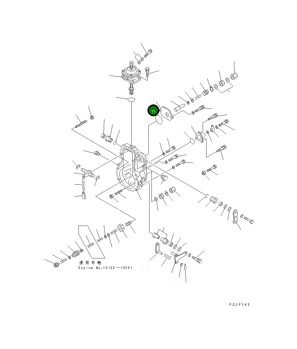 Кольцо уплотнительное (O-Ring) ND949140-2030 Komatsu