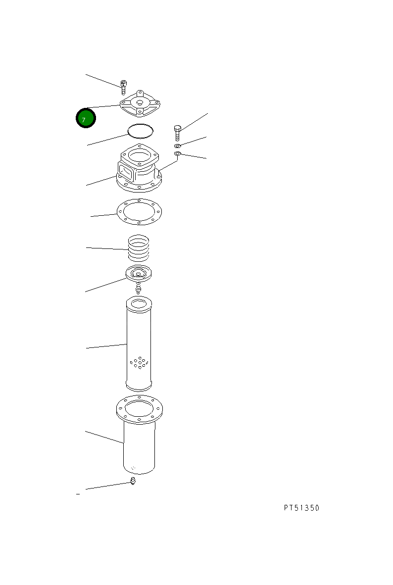 Крышка 262-60-22160  Komatsu