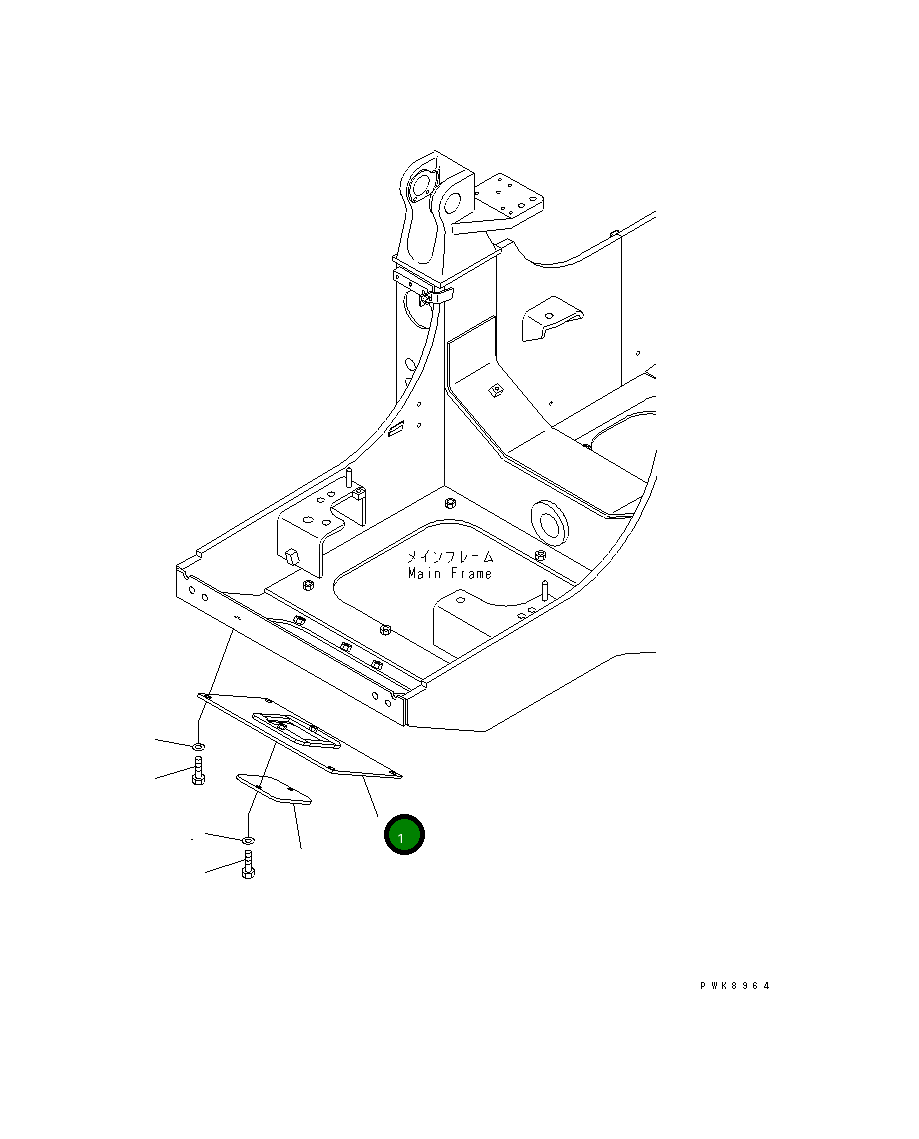 Крышка 134-21-61271 Komatsu