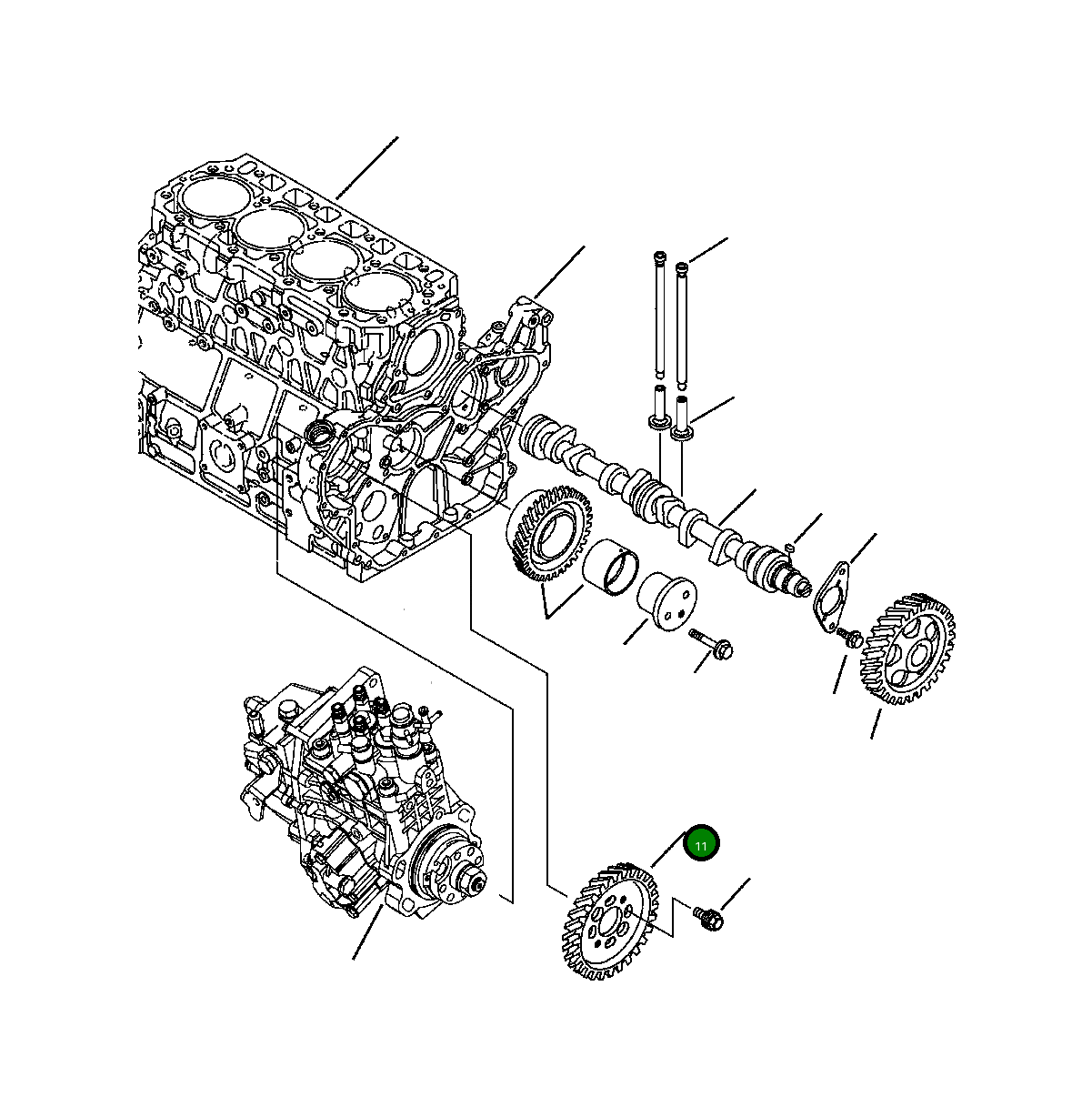 Болт YM12995325300 Komatsu