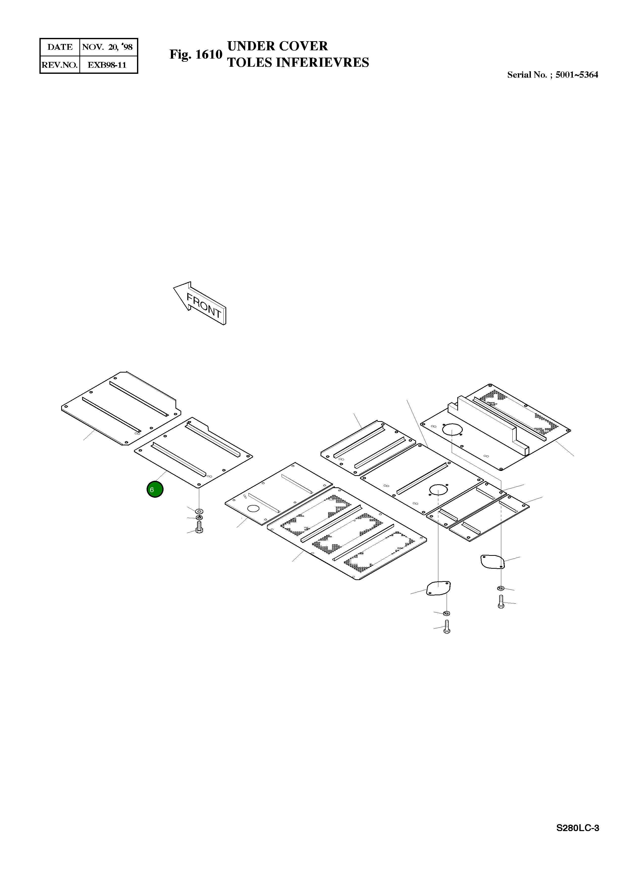 Крышка 2621-2414B Komatsu