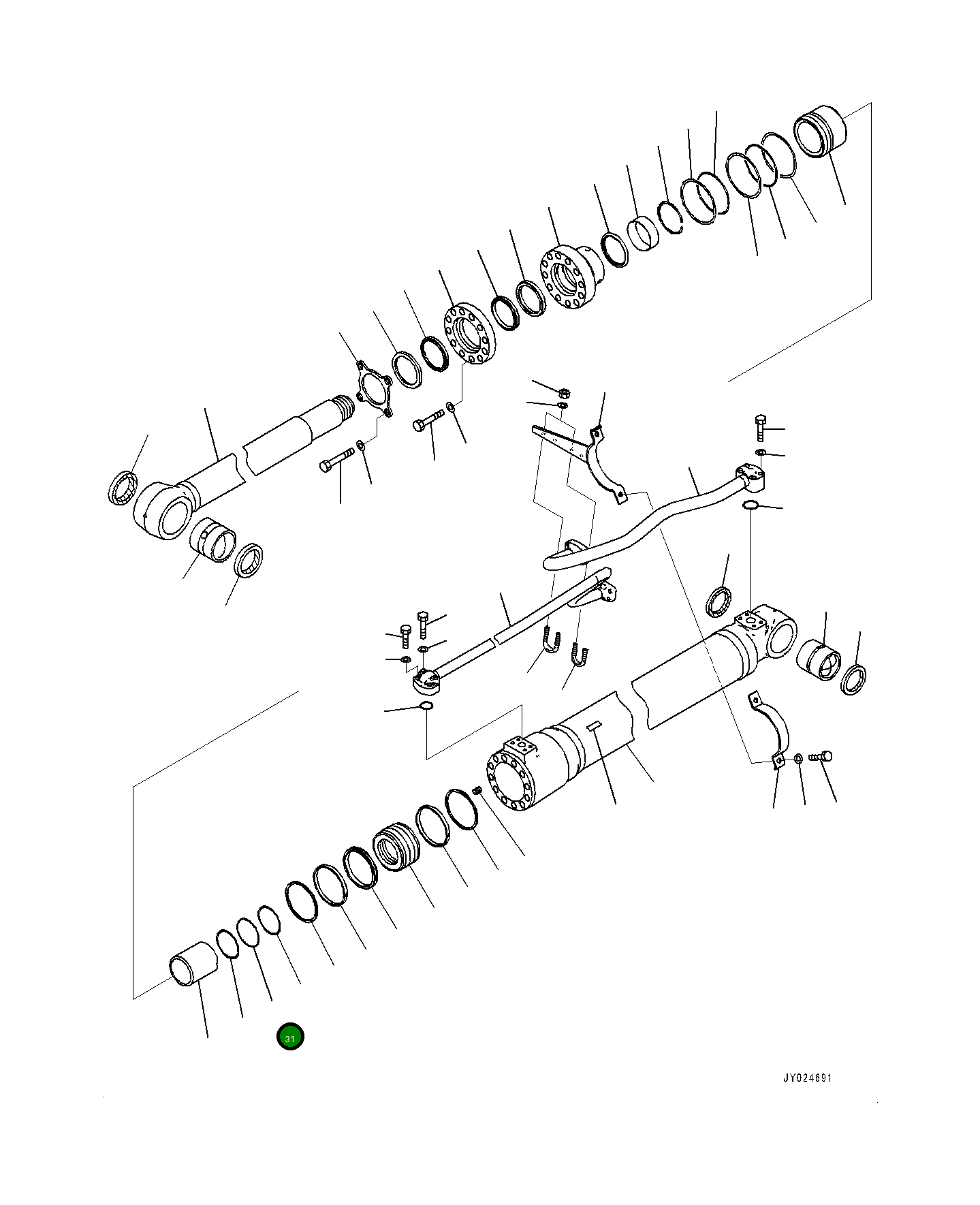 Кольцо уплотнительное (O-Ring) 0700055075 Komatsu