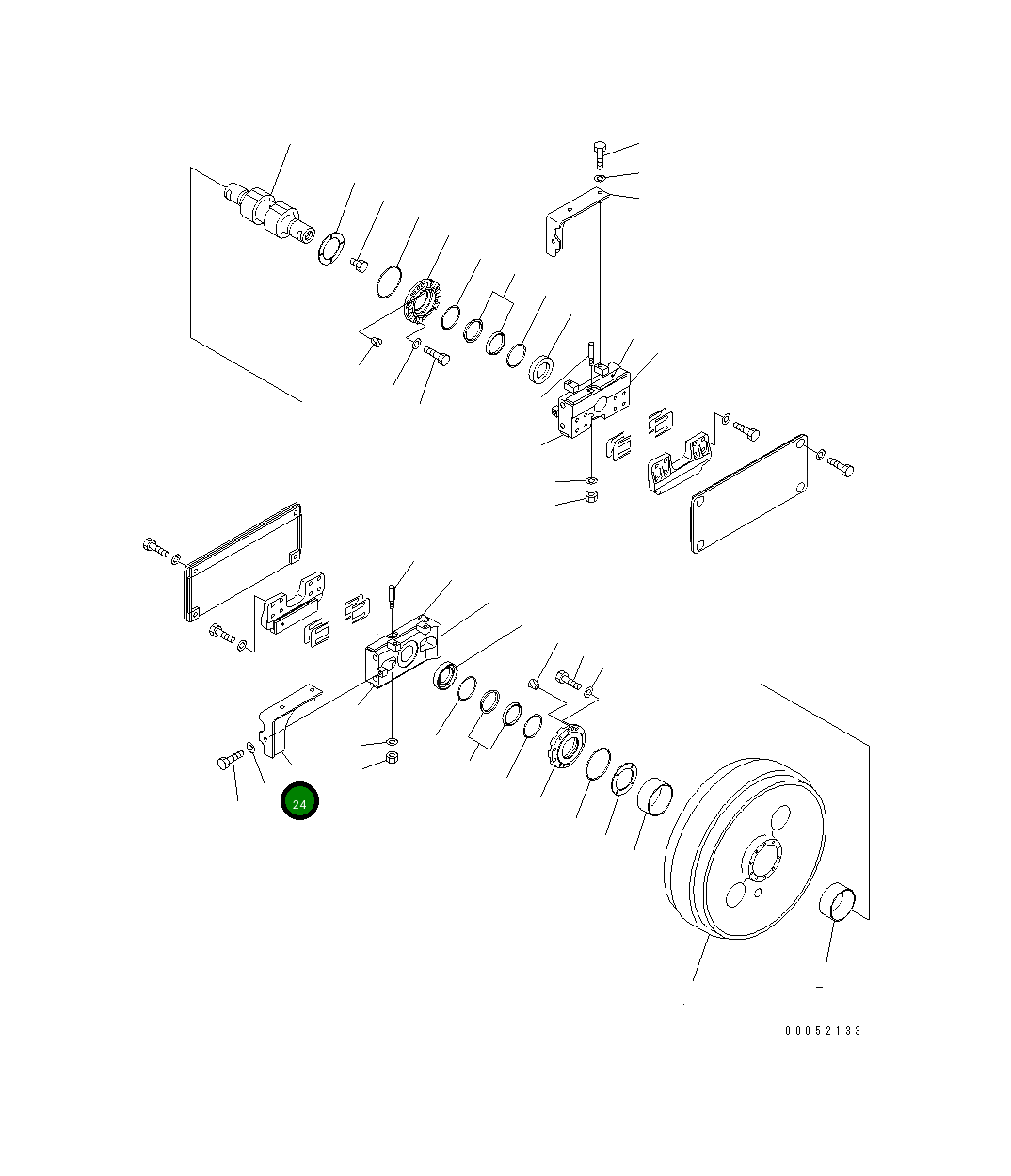 Крышка 17A-30-23520 Komatsu