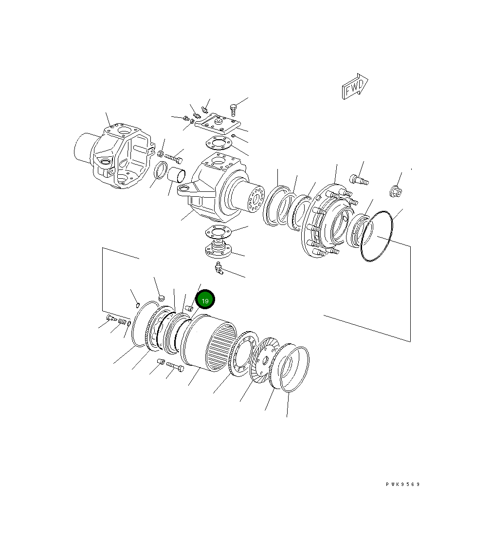 Кольцо уплотнительное (O-Ring) 20E-23-K2570 Komatsu