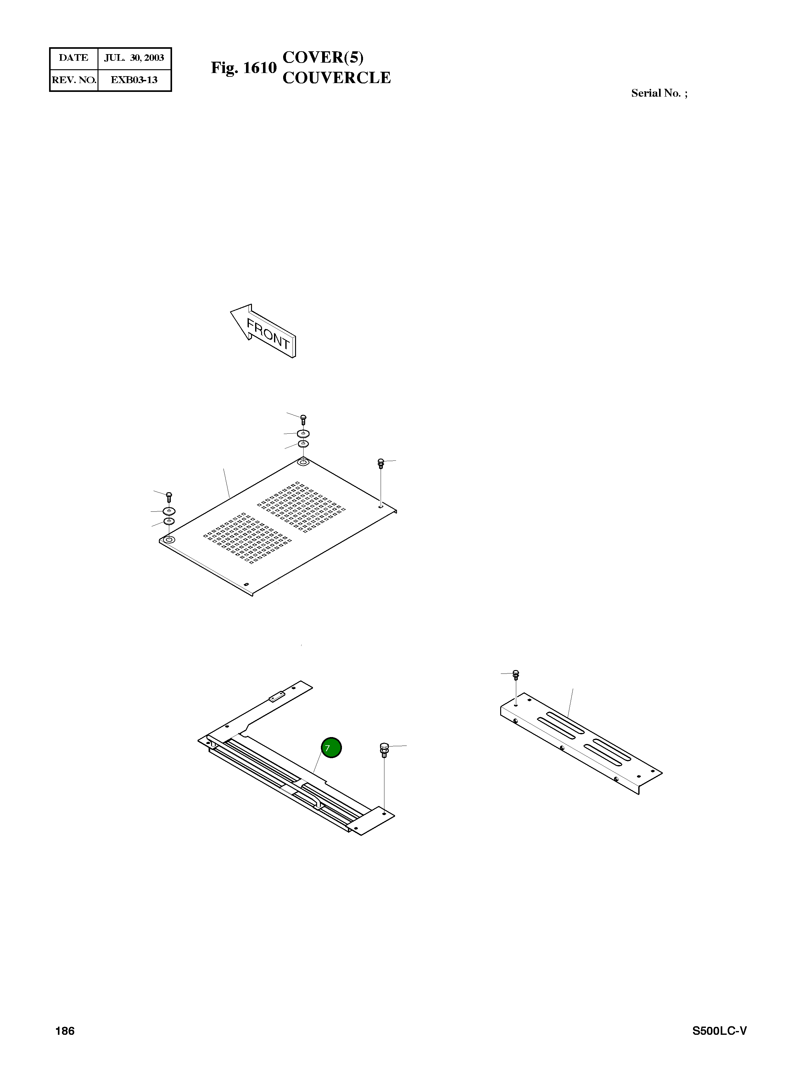 Крышка 621-01680E Komatsu