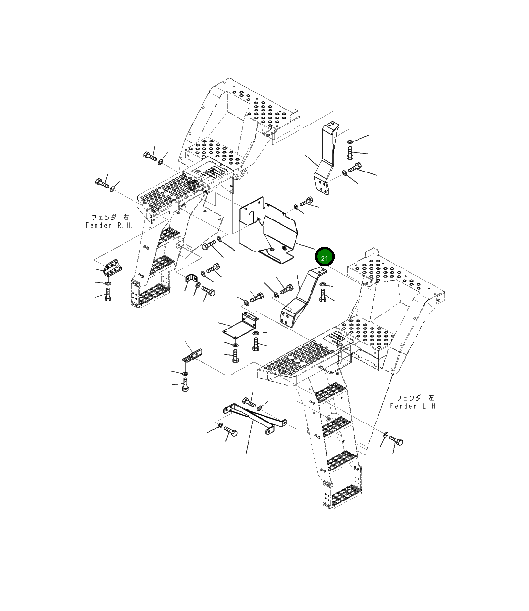 Крышка 421-54-54590 Komatsu