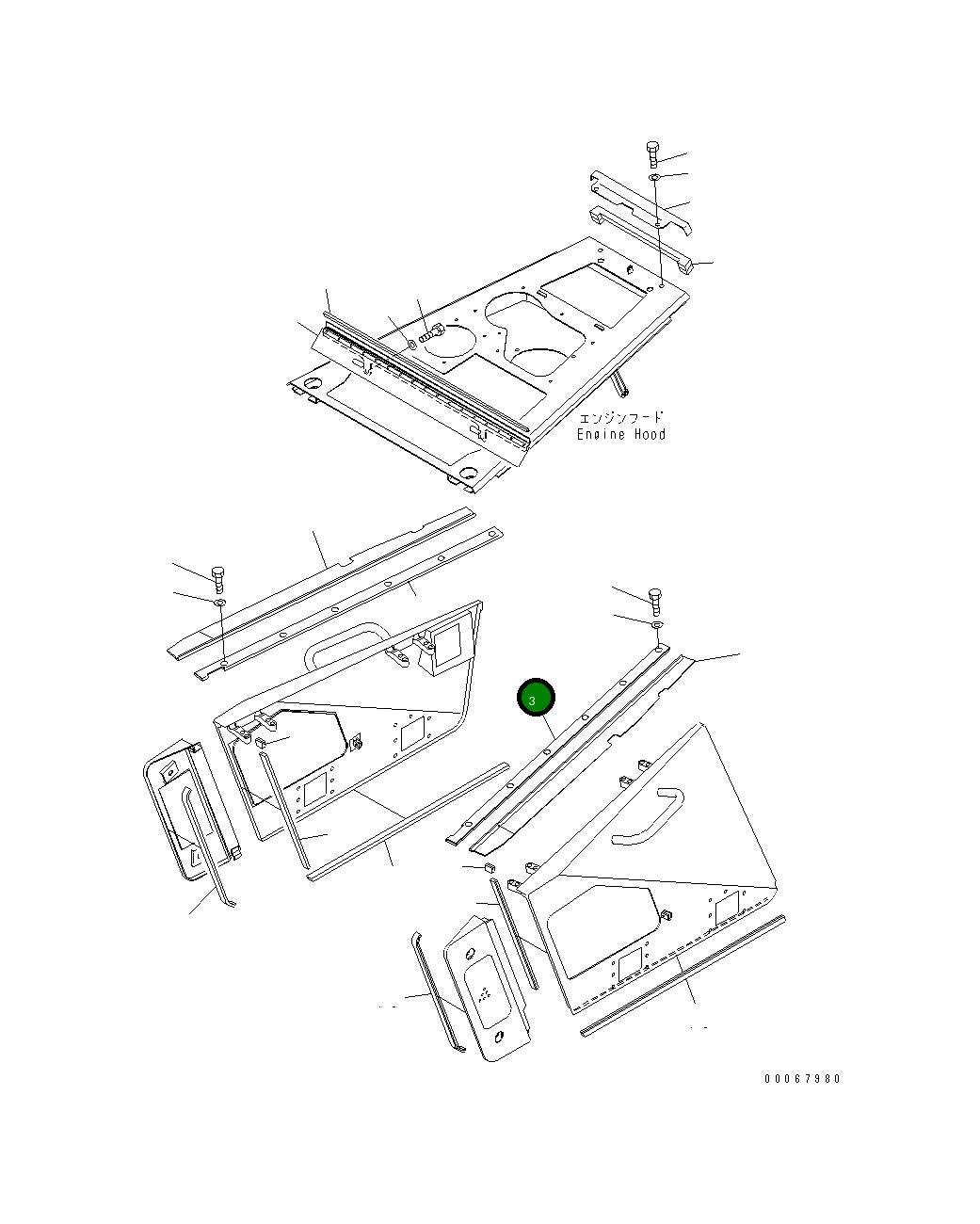 Крышка 14X-54-34540 Komatsu