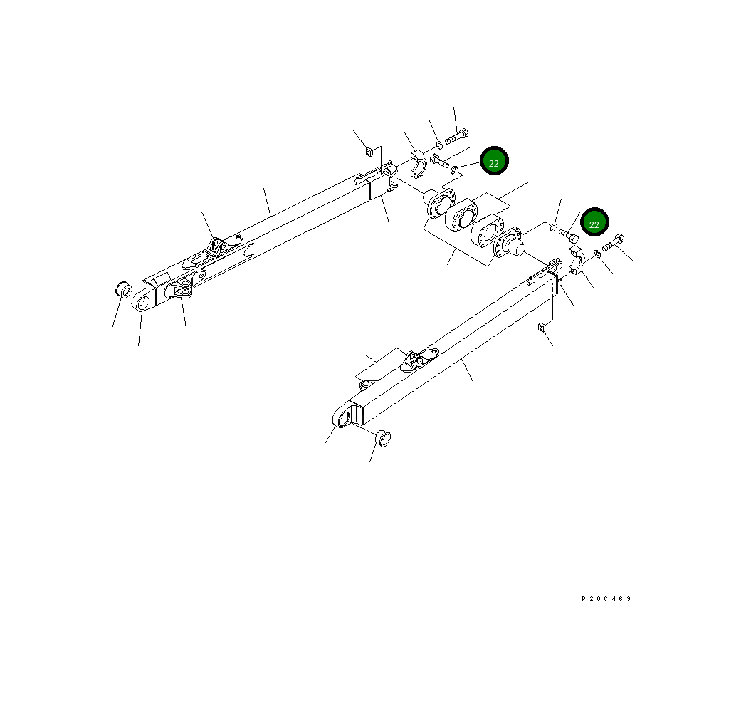 Болт 13G-B71-1220 Komatsu