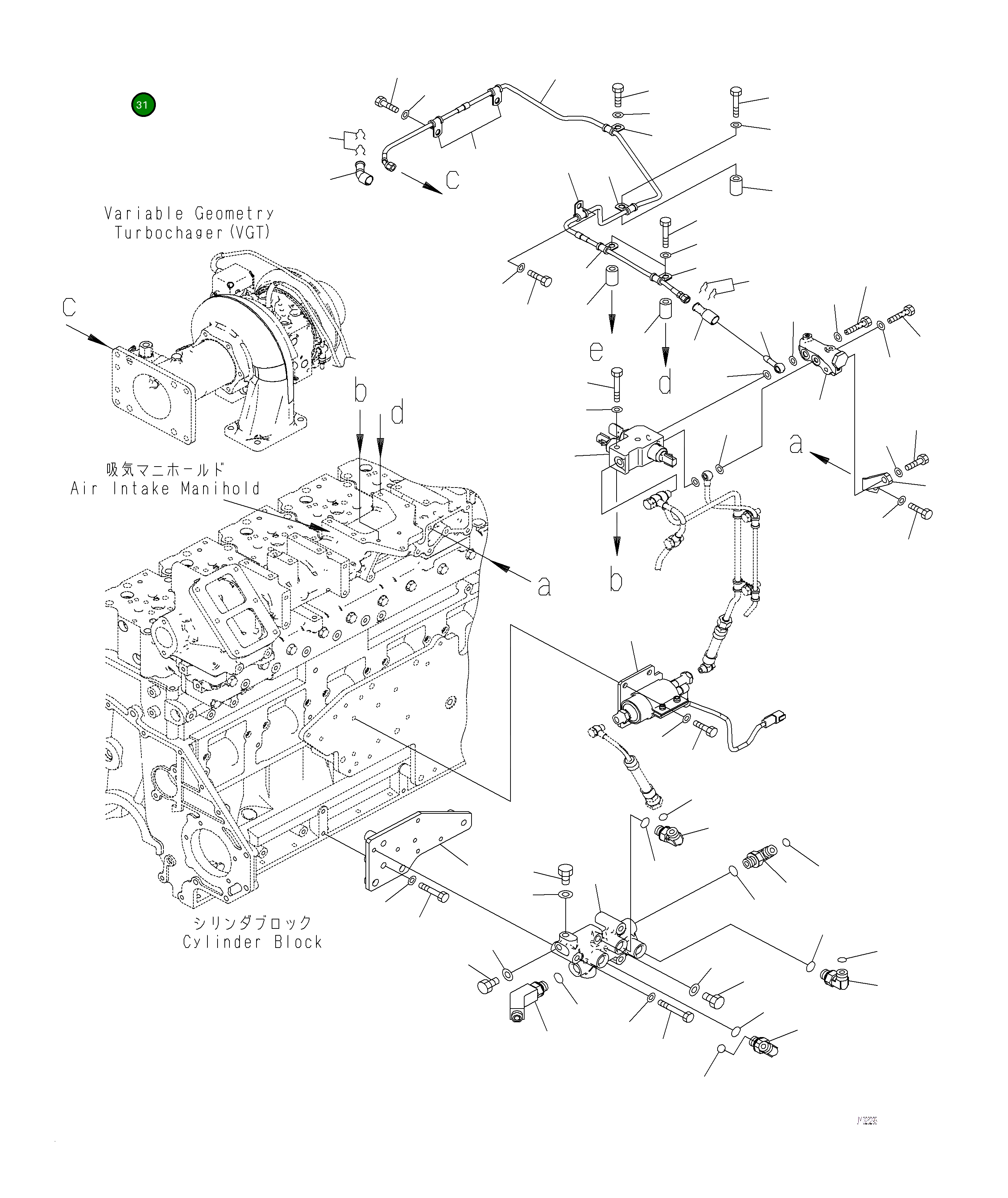Крышка 6262-71-7780 Komatsu