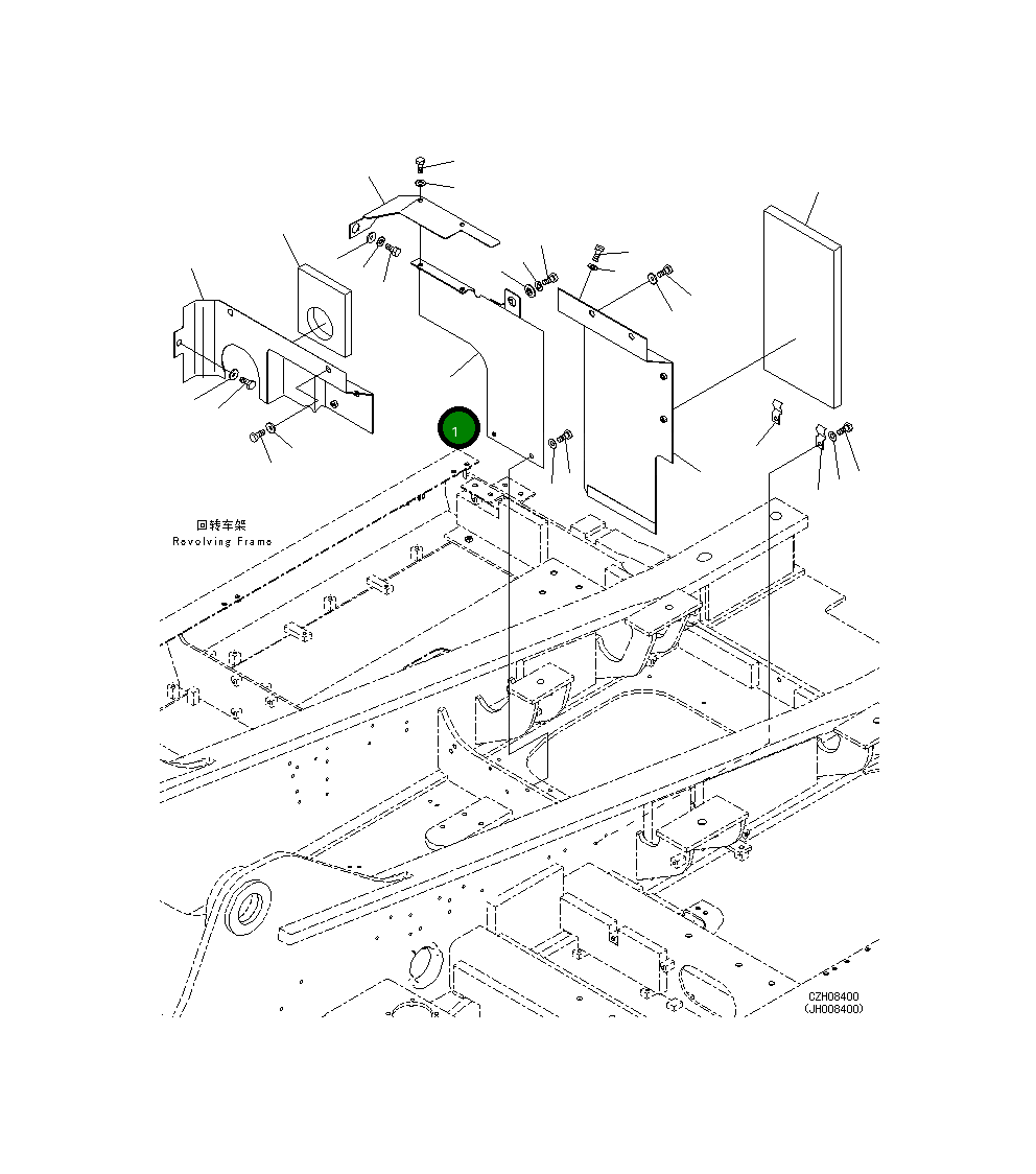 Крышка 207-54-73780 Komatsu