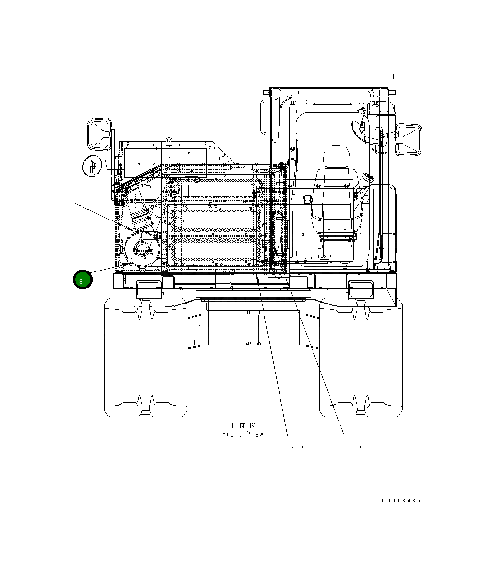Крышка 14S-54-24861 Komatsu