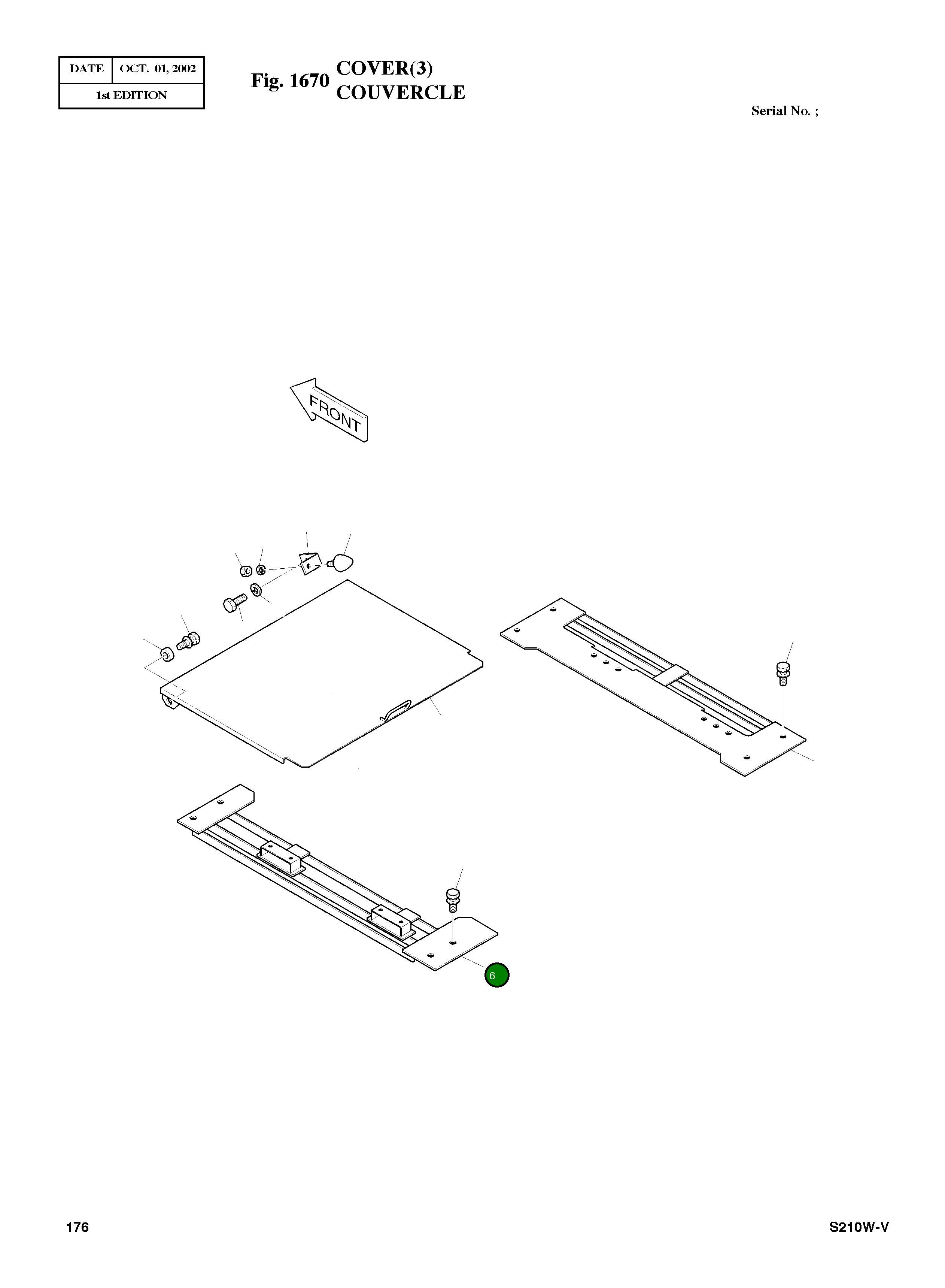 Крышка 2627-1078B  Komatsu
