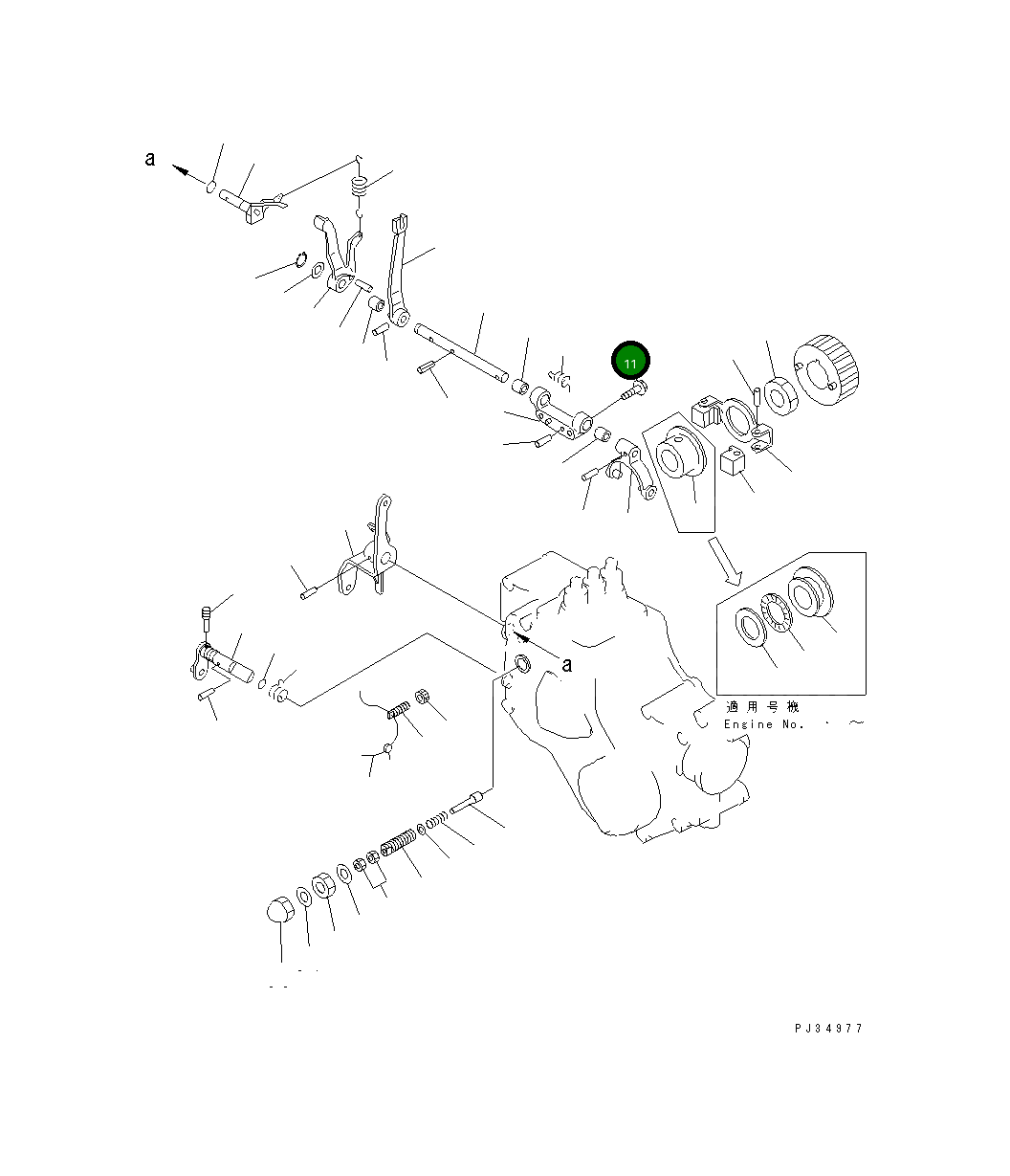 Болт YM26106-060222 Komatsu