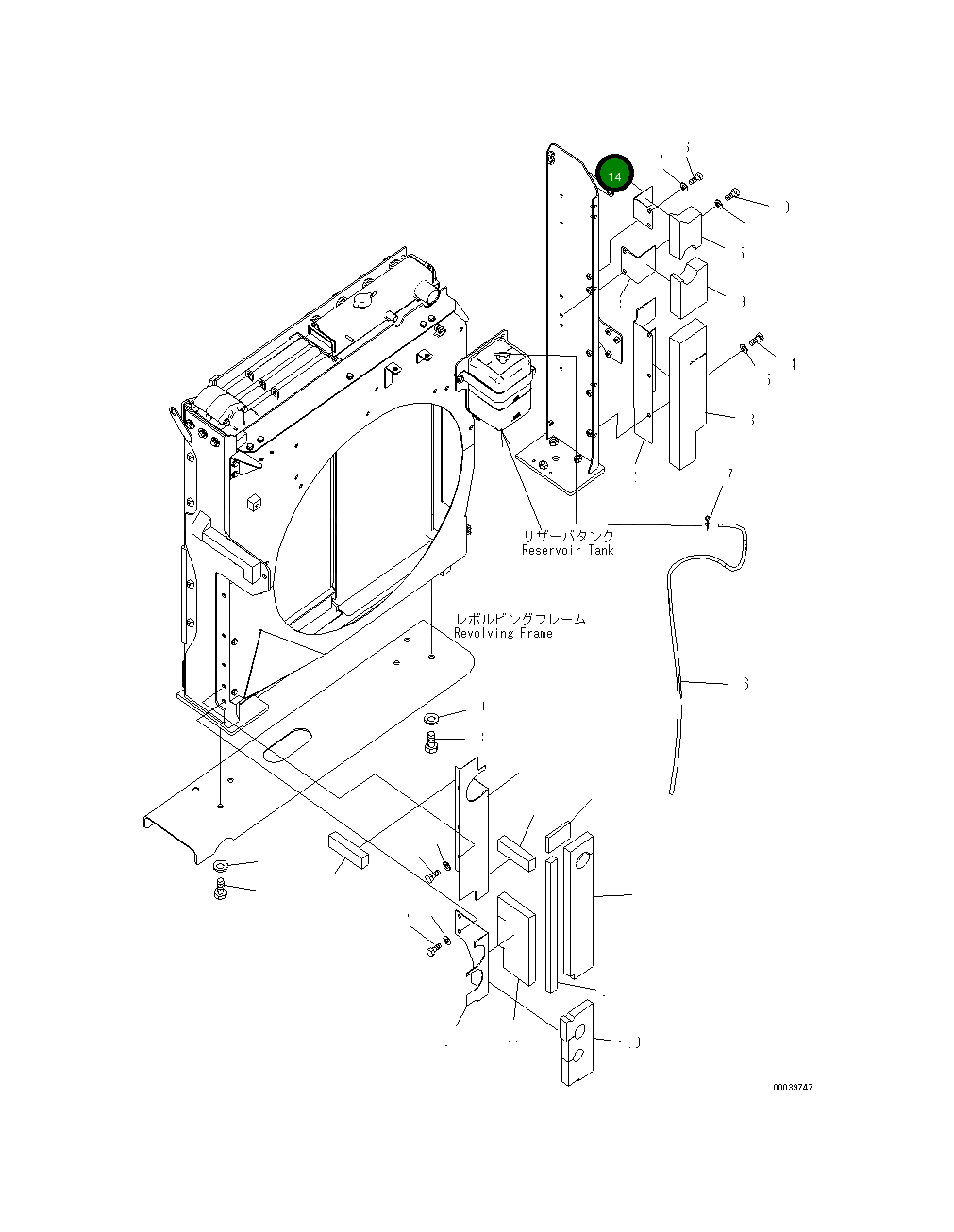 Крышка 208-03-75710 Komatsu