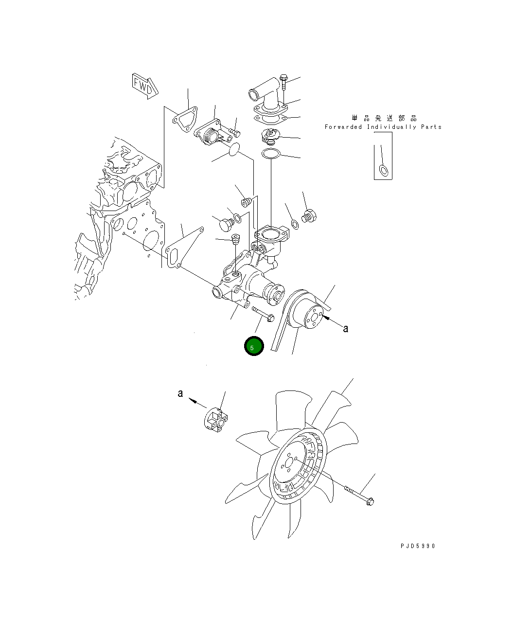 Болт YM26106-080602 Komatsu