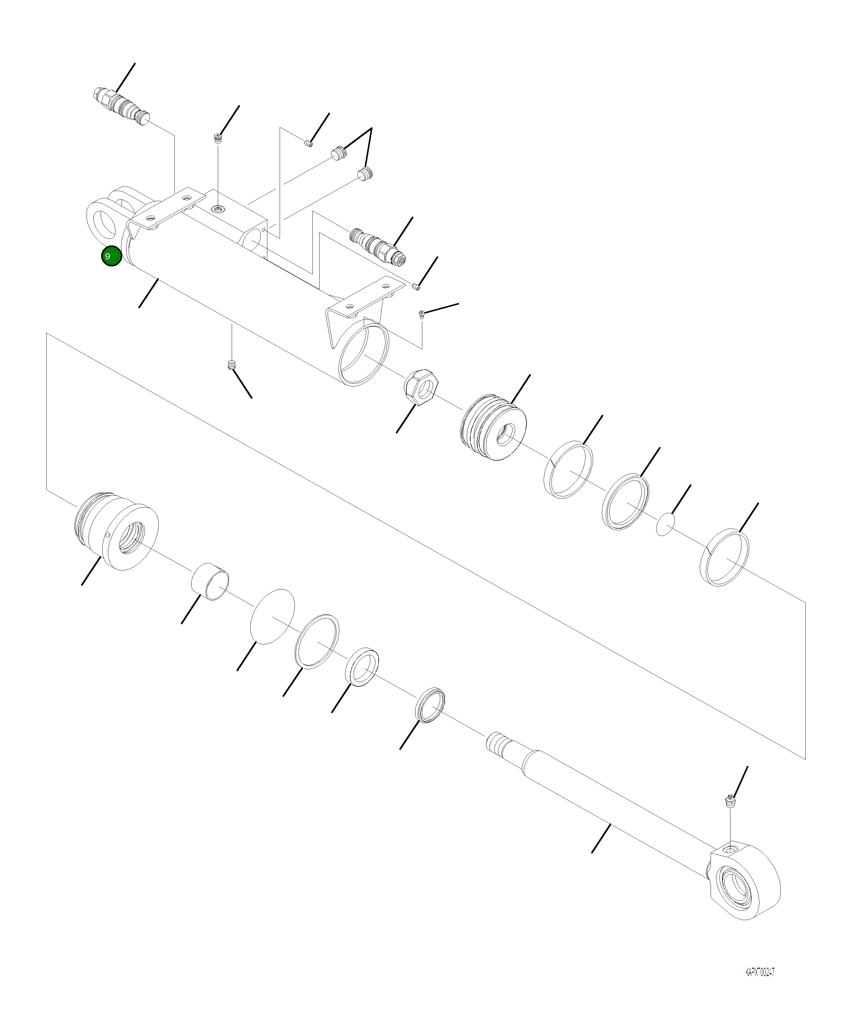Кольцо уплотнительное (O-Ring) 4A1-6C-21520 Komatsu