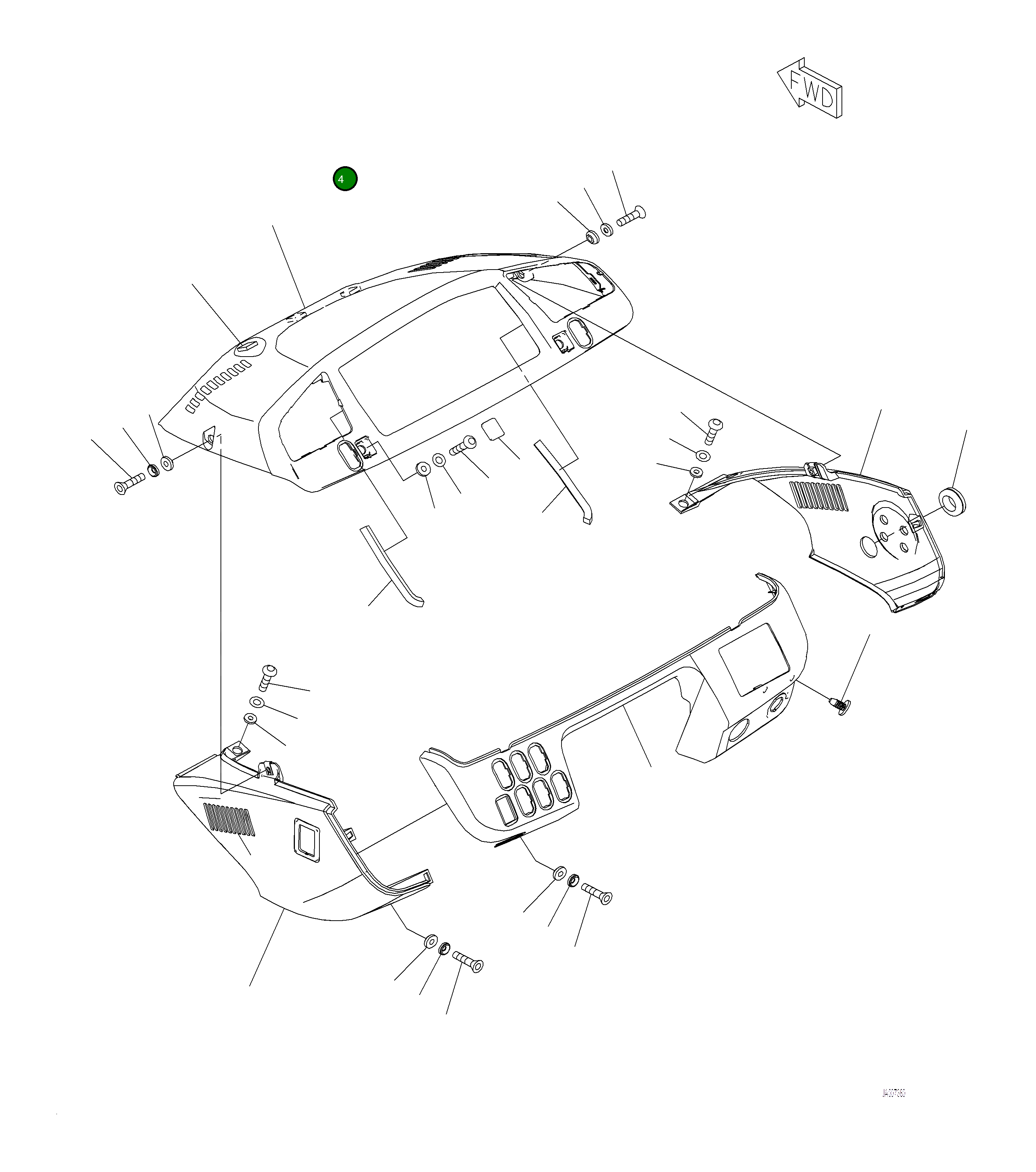 Крышка 421-926-5562 Komatsu