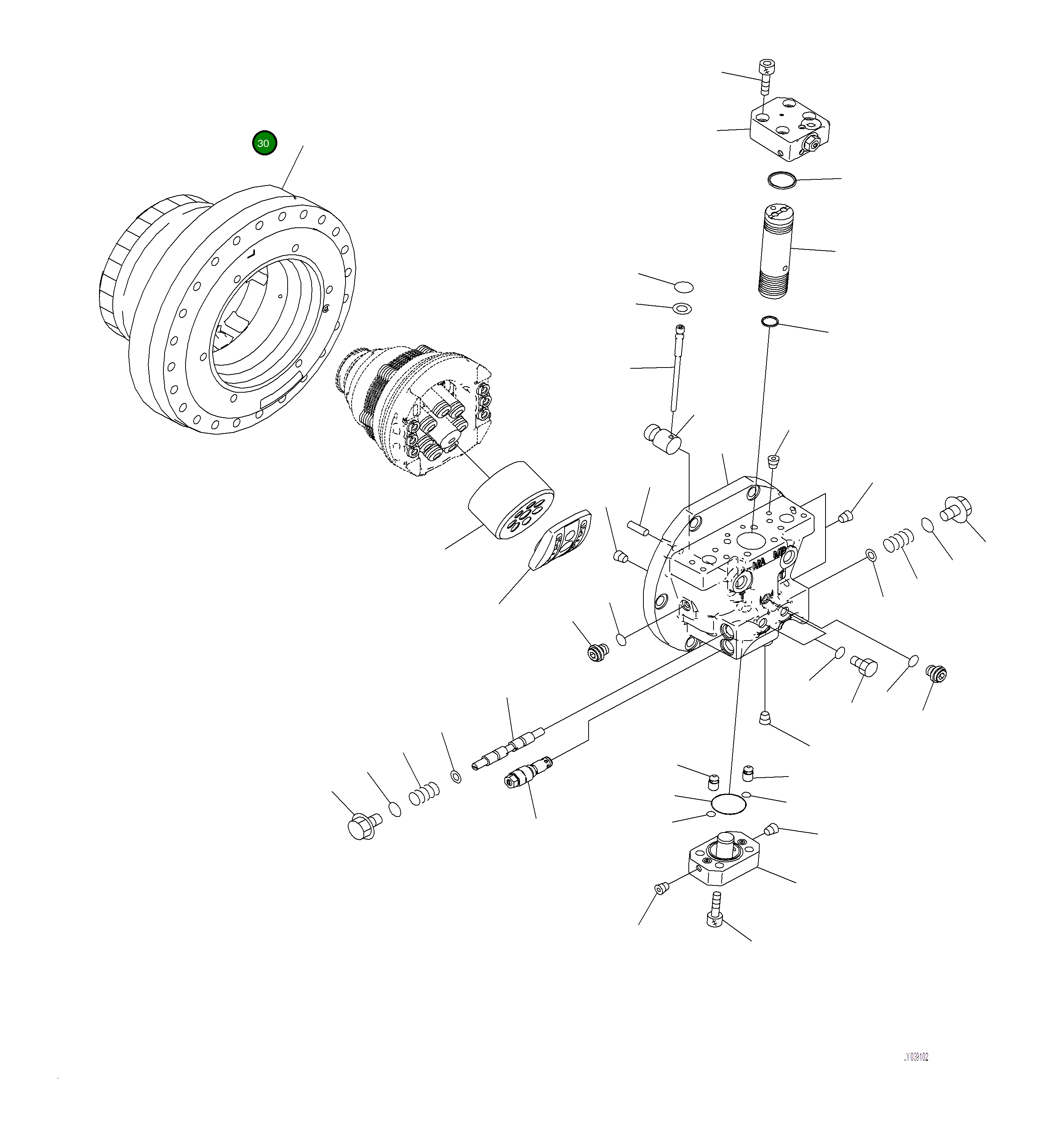 Кольцо уплотнительное (O-Ring) 07000-B1004 Komatsu