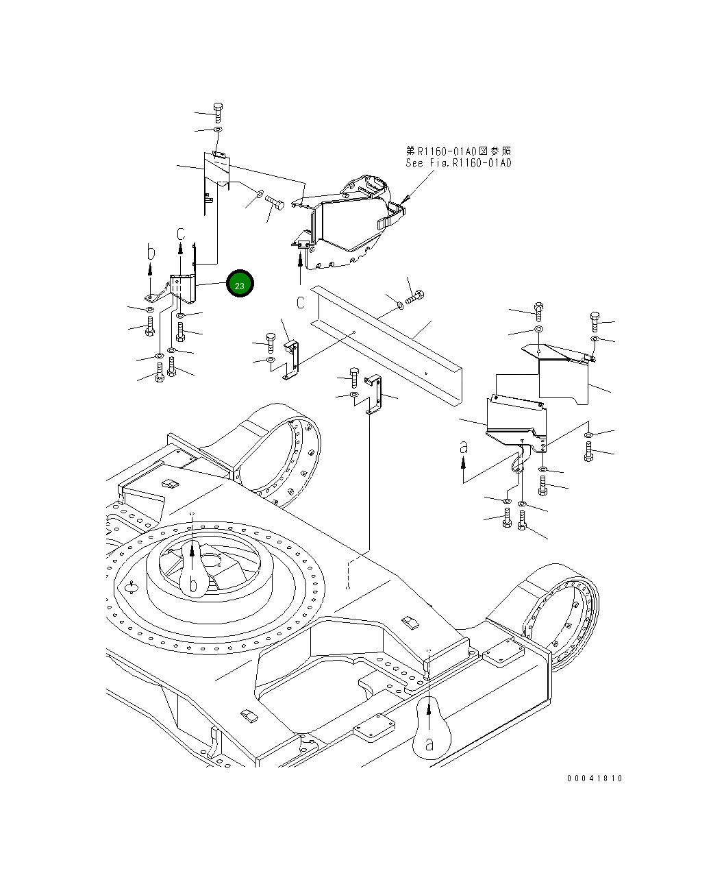 Крышка 209-30-41361 Komatsu