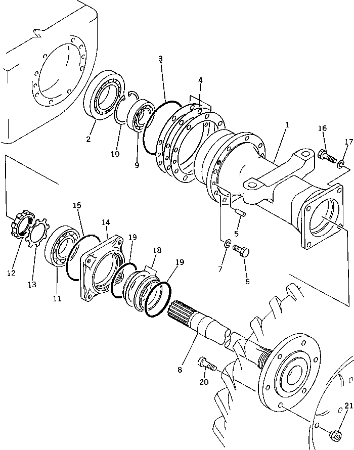 Болт 362-22-12180  Komatsu