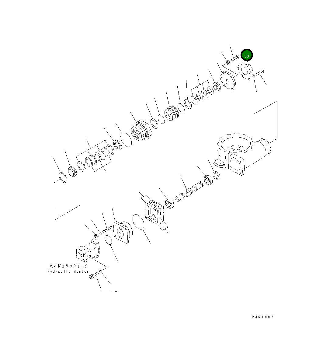 Крышка 235-70-15330  Komatsu