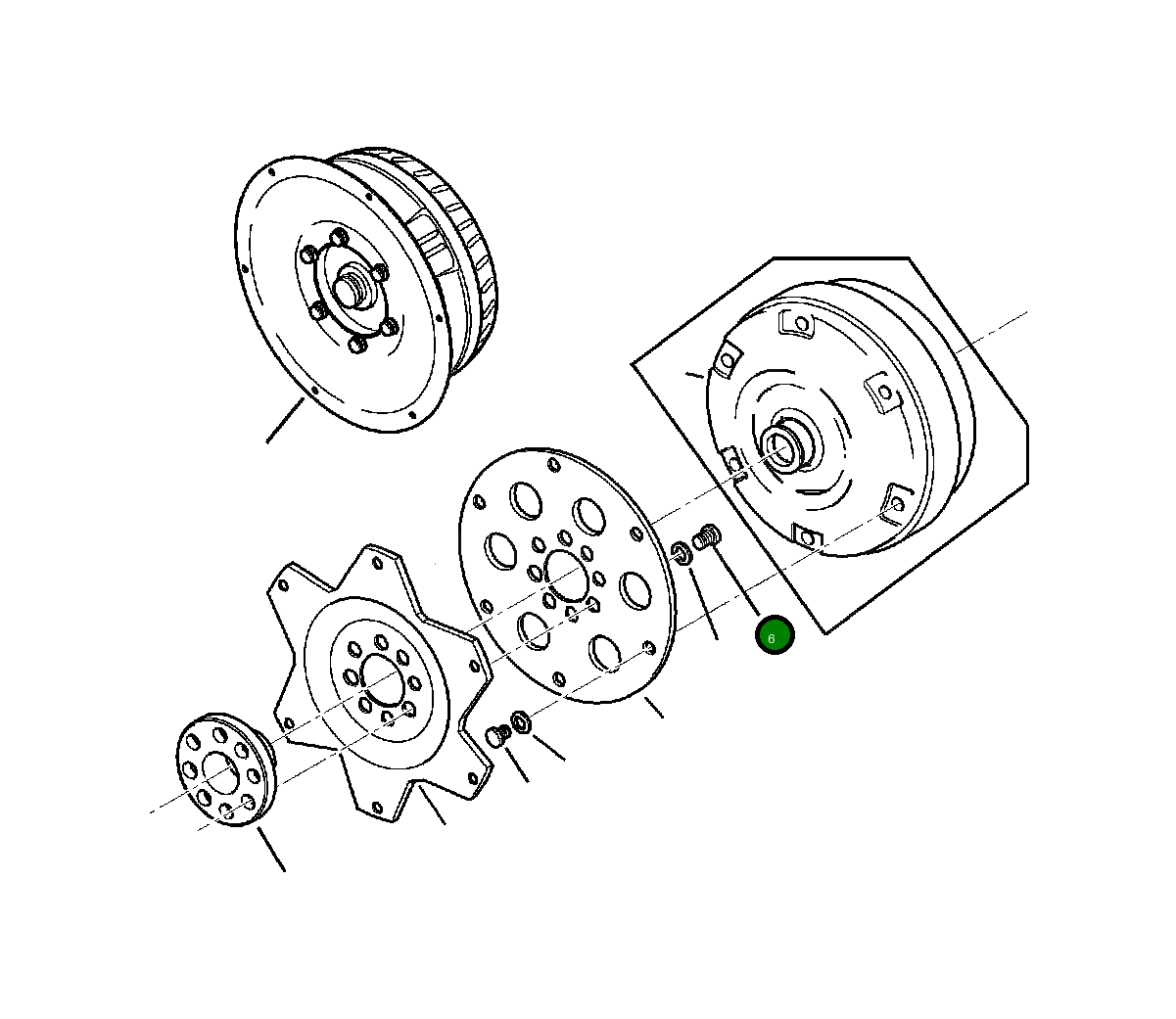 Болт CA0021216 Komatsu