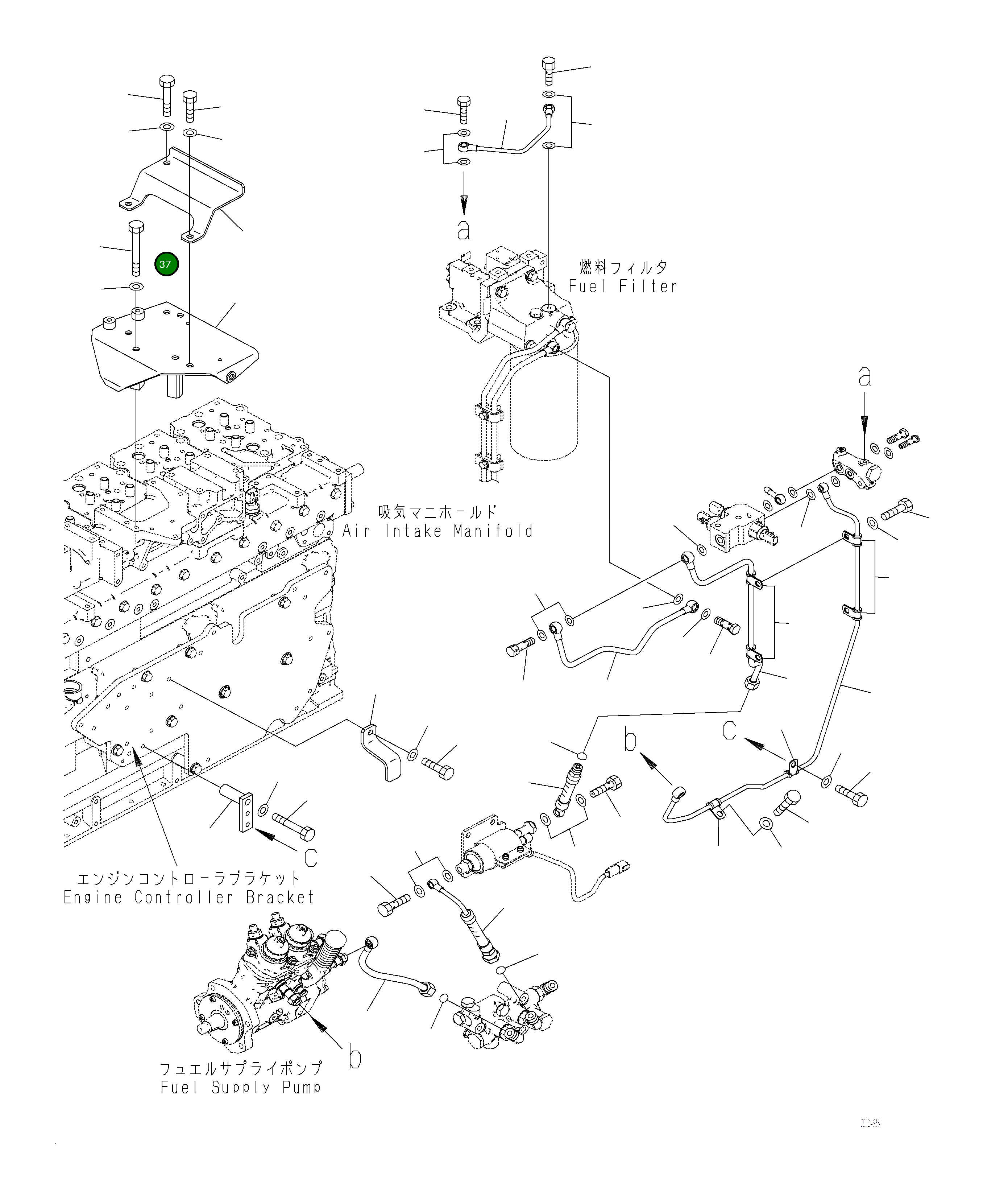 Крышка 6252-71-5710 Komatsu