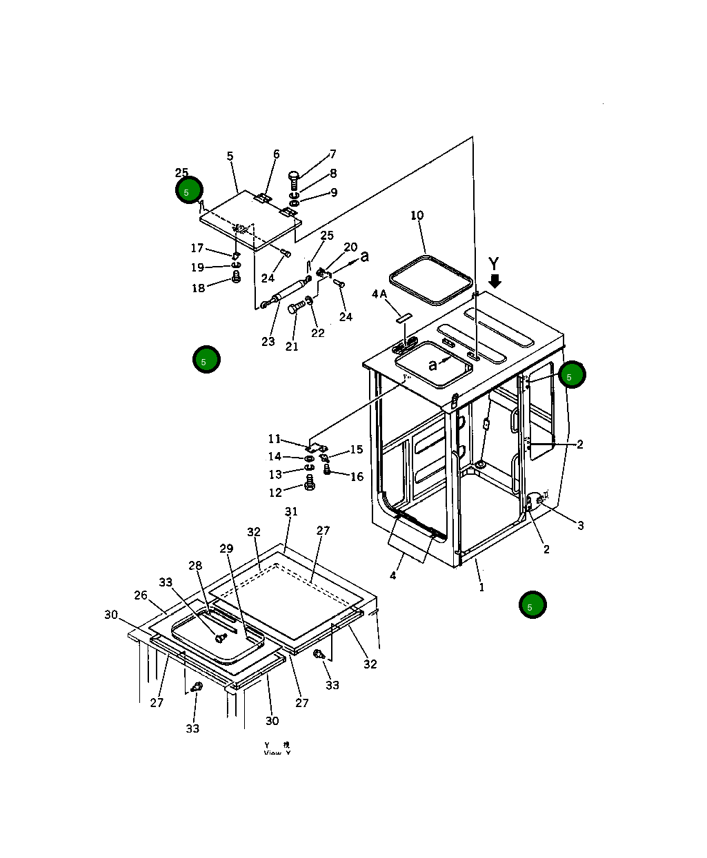 Крышка 201-54-42140 Komatsu