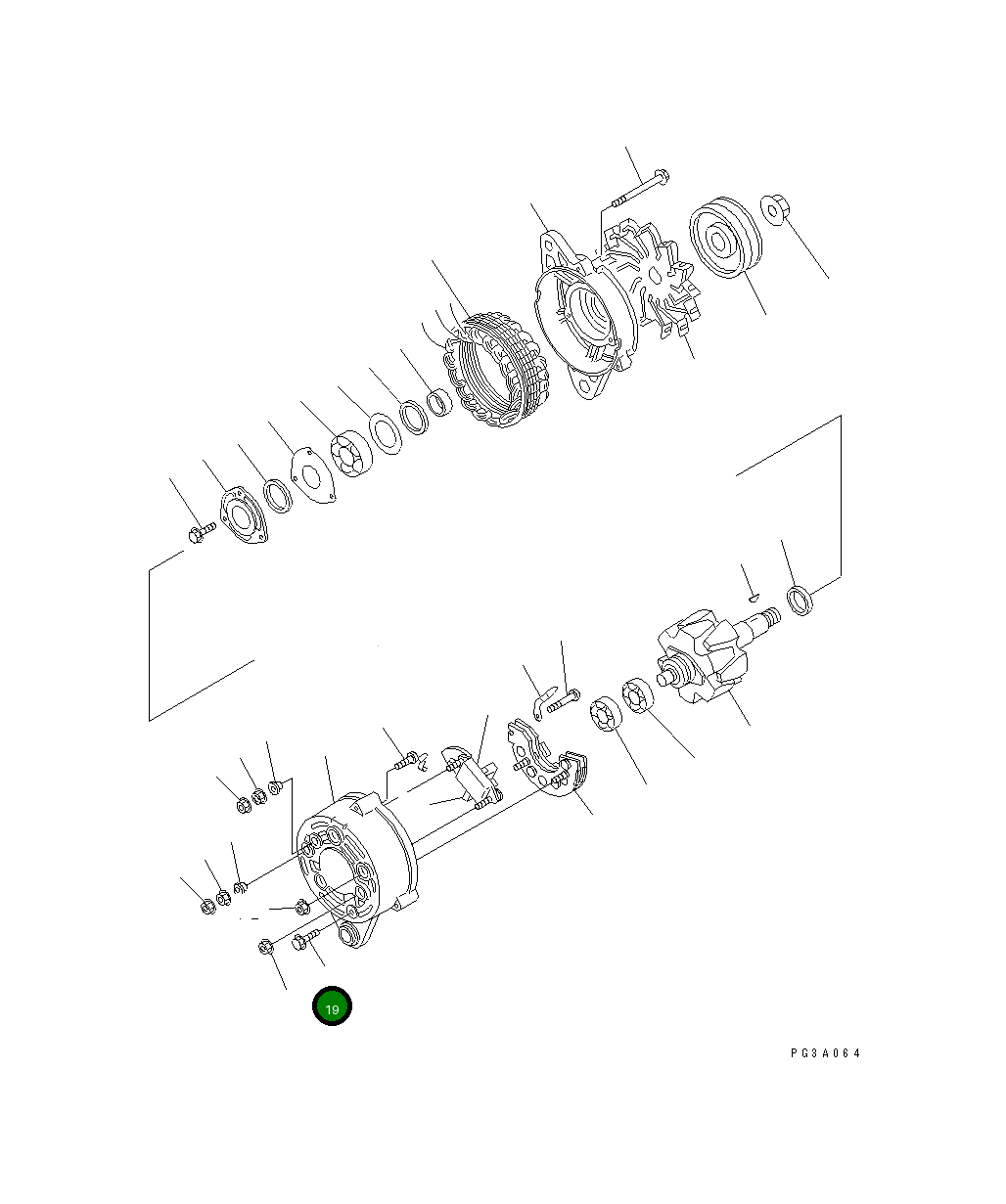 Болт KD0-33901-0830  Komatsu