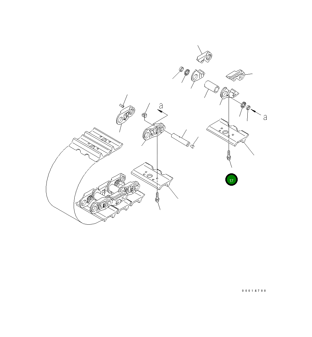 Болт 154-32-71280 Komatsu