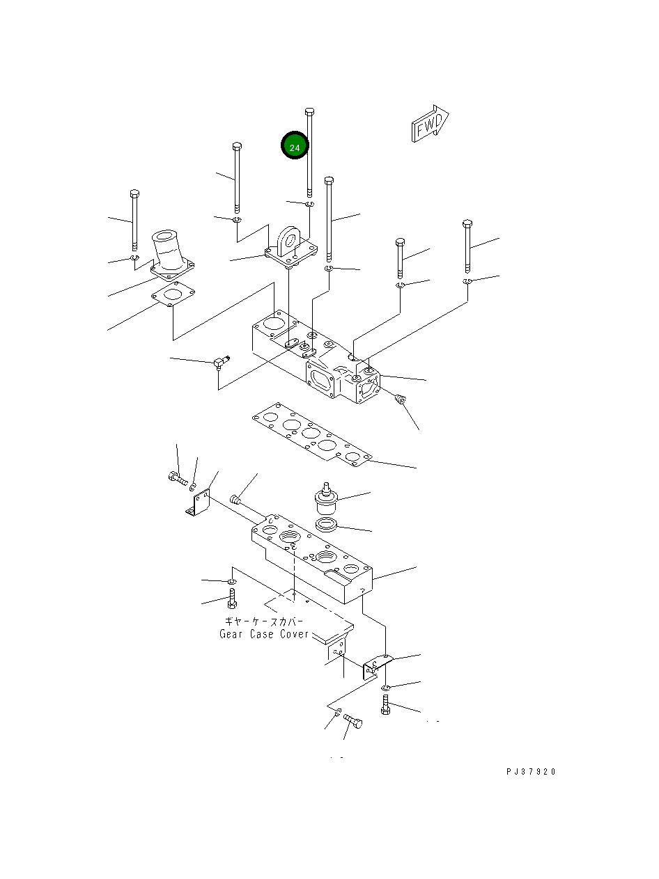 Болт 6162-13-6530 Komatsu