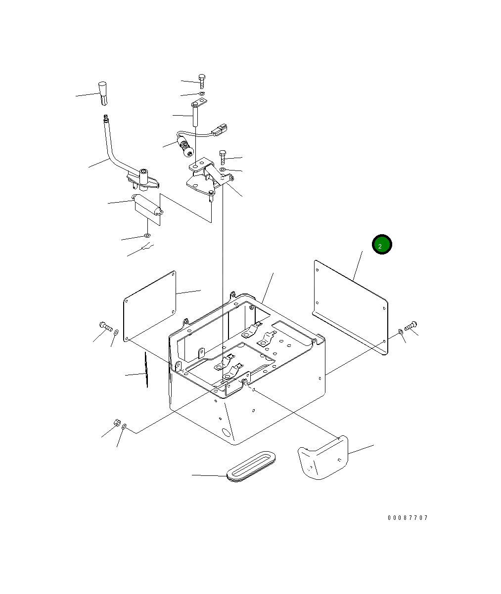 Крышка 426-43-38351  Komatsu