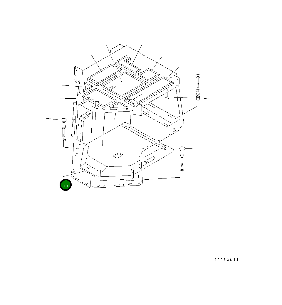 Крышка 154-Z11-5910 Komatsu