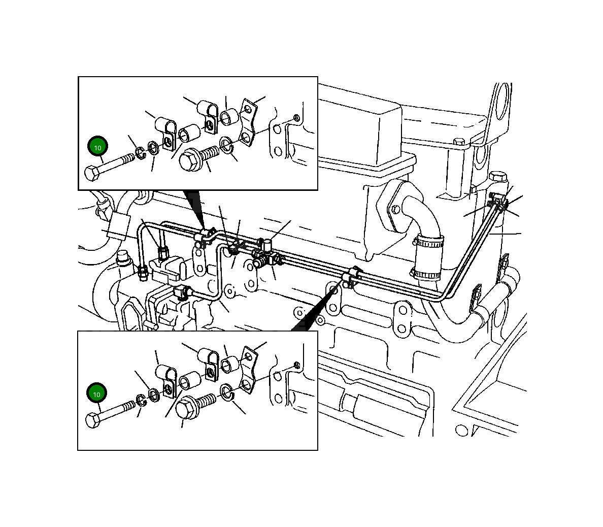 Болт 1296 054 H1 Komatsu