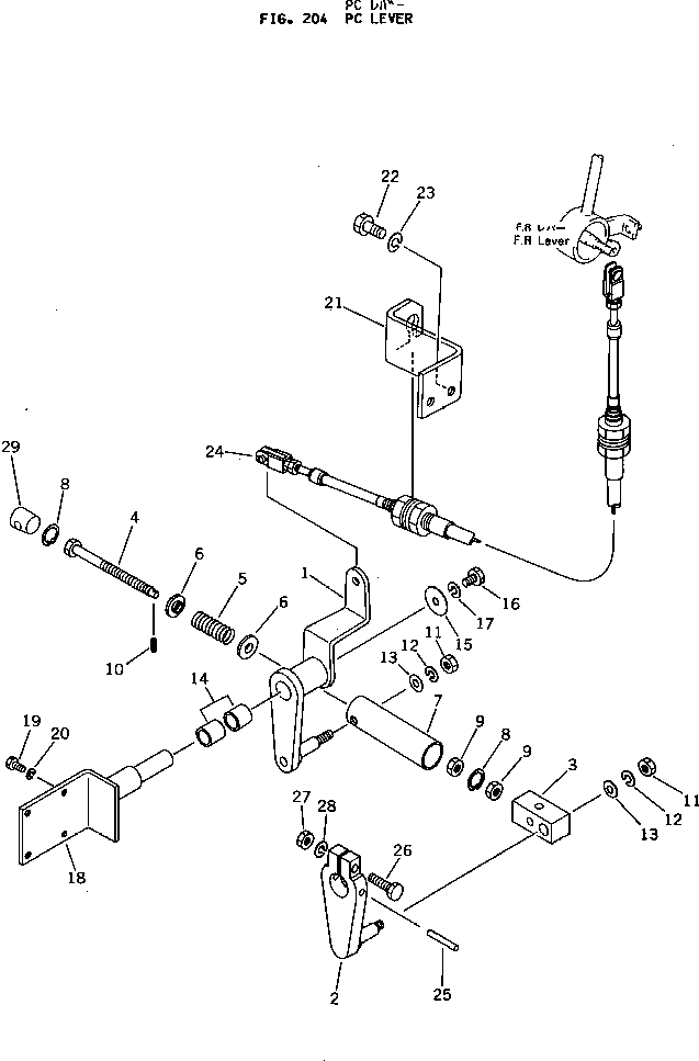 Болт 258-30-15600  Komatsu