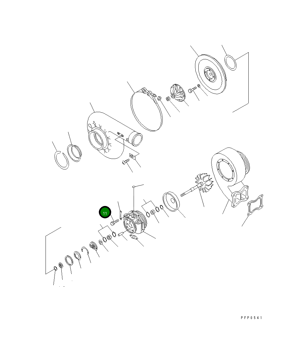 Болт CU3521225 Komatsu