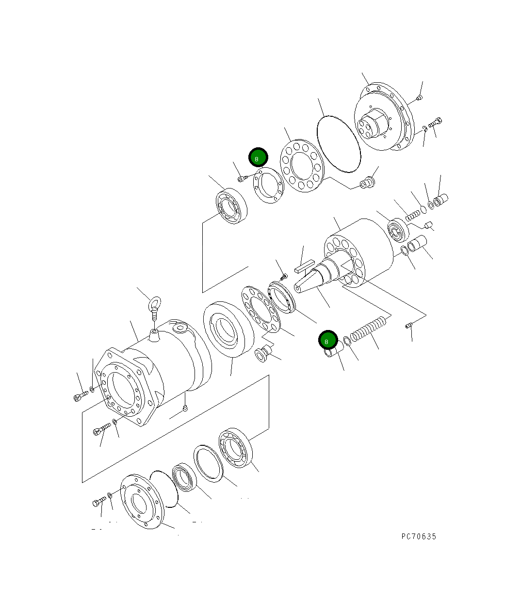 Кольцо 257-81-34160 Komatsu