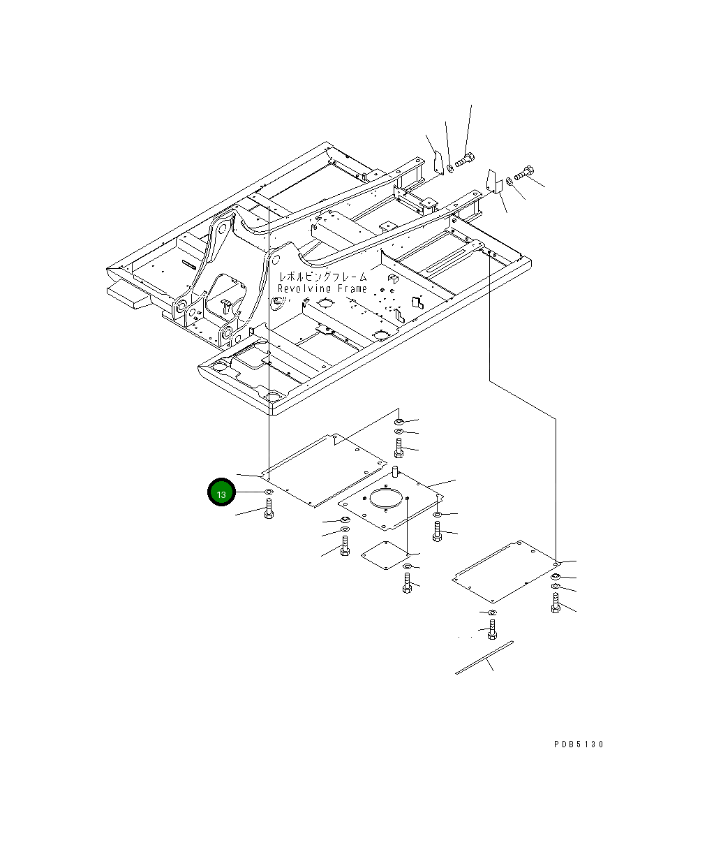 Крышка 20Y-54-26280 Komatsu
