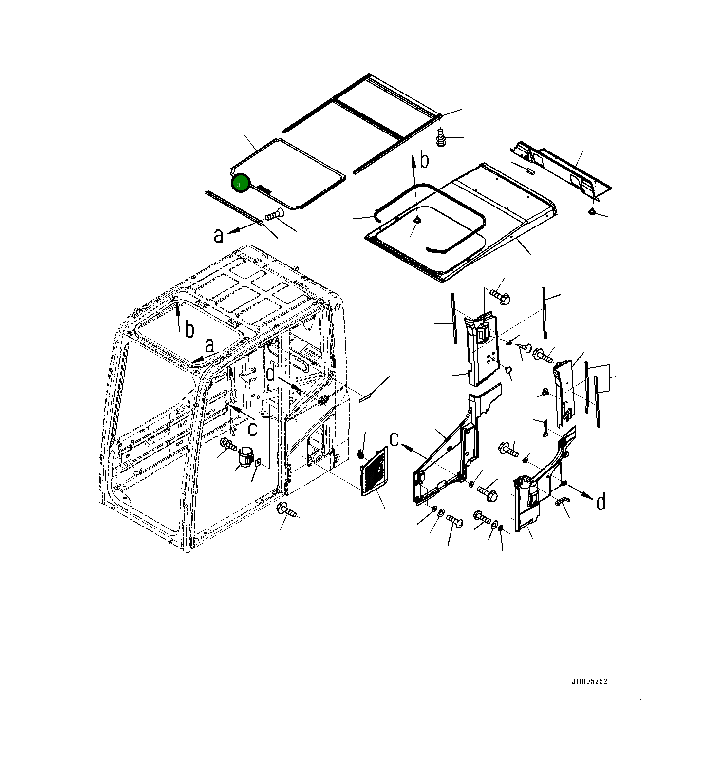 Крышка 20Y-53-13732 Komatsu