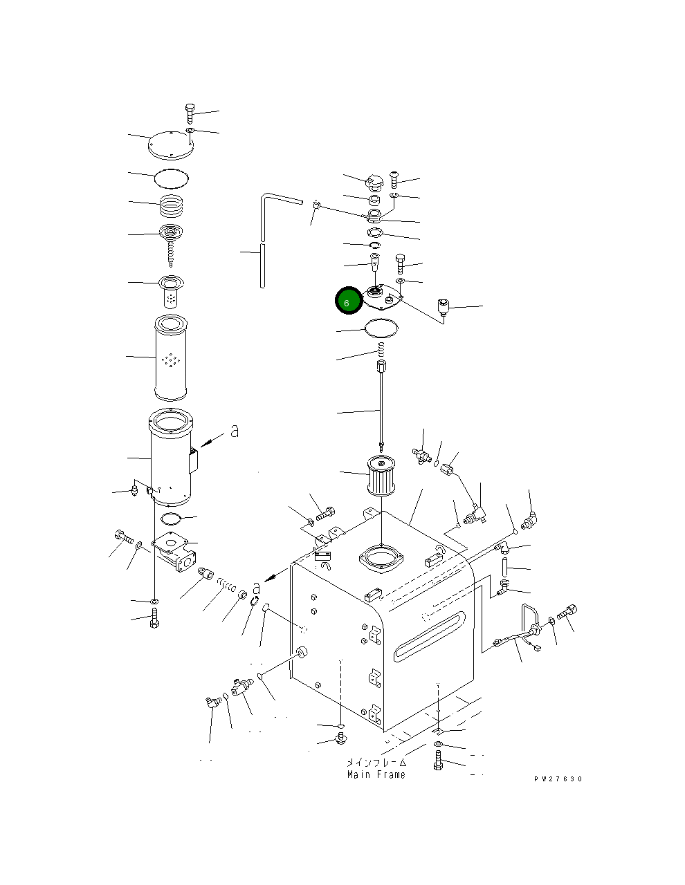 Крышка 208-60-61190 Komatsu