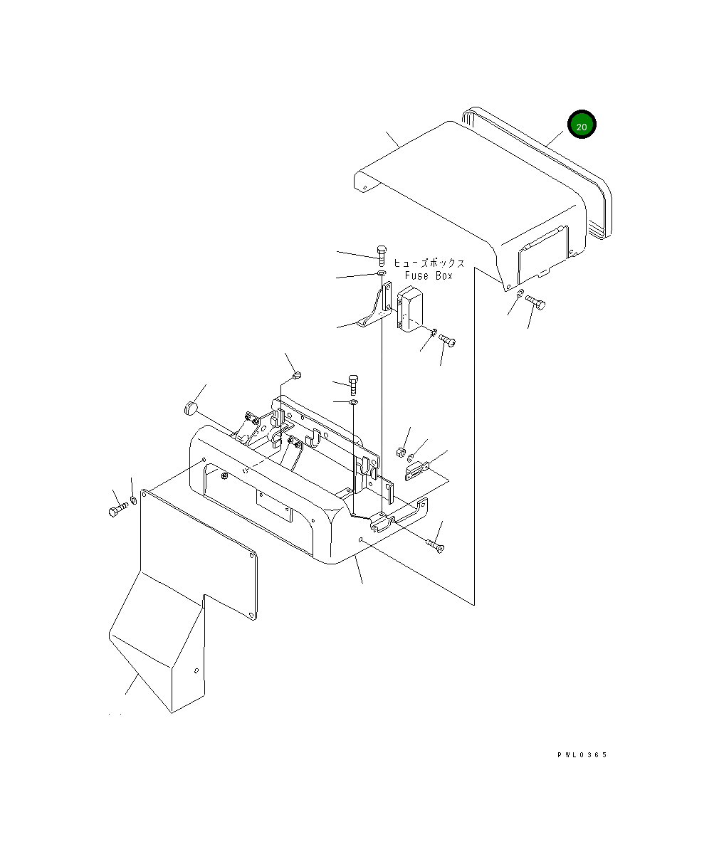 Крышка 176-54-44141 Komatsu