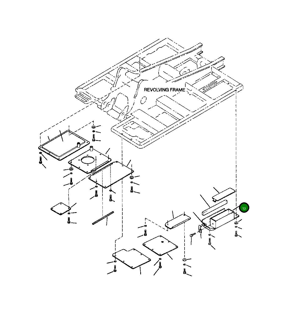 Крышка 20Y-54-A8540  Komatsu