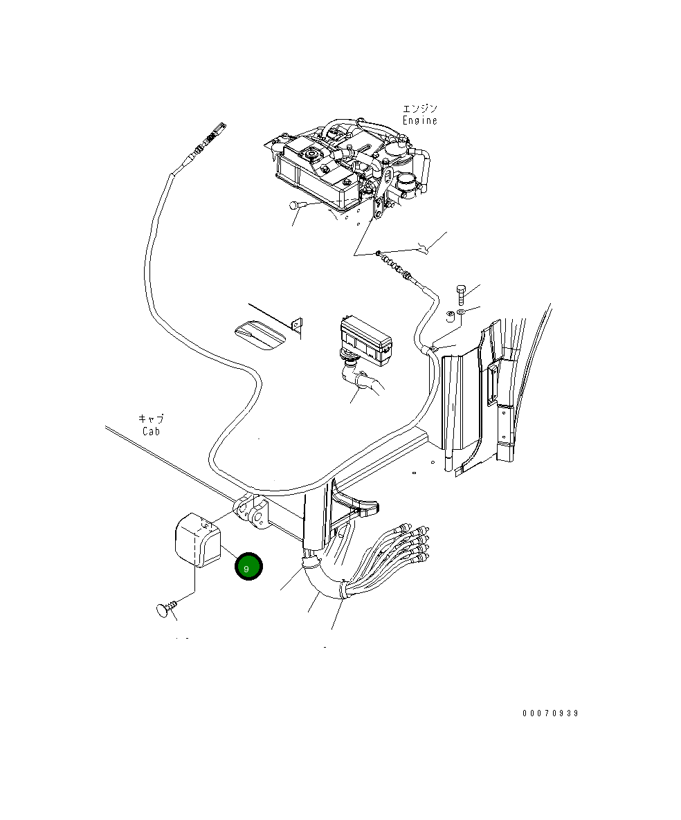 Крышка 22F-54-35711 Komatsu